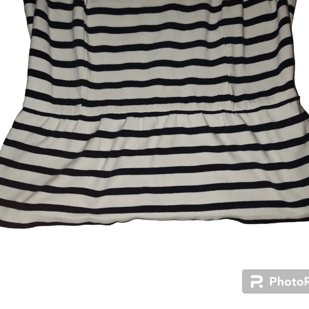 Old Navy Women's Sleeveless Striped Peplum Top Size Medium - Picture 4 of 6